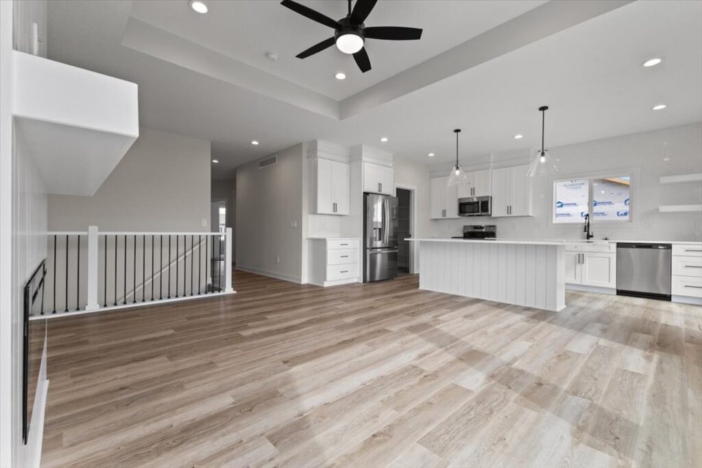 This is an image of our new available home's address - 575 NW Prairie Rose Ln in Waukee, IA Hall way