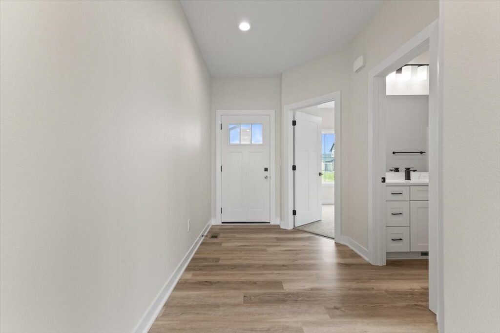 This is an image of our new available home's address - 575 NW Prairie Rose Ln in Waukee, IA Hallway