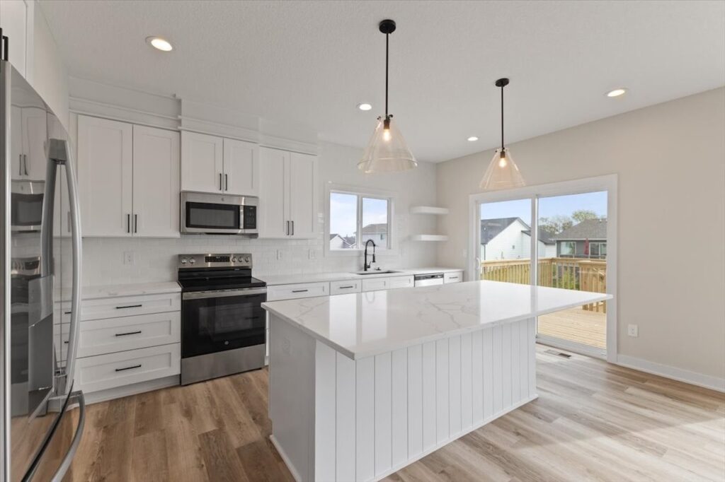This is an image of our new available home's address - 575 NW Prairie Rose Ln in Waukee, IA Kitchen Cabinet